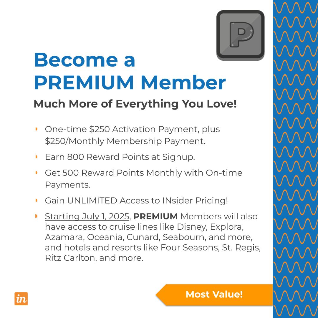 Incruises club membership tiers